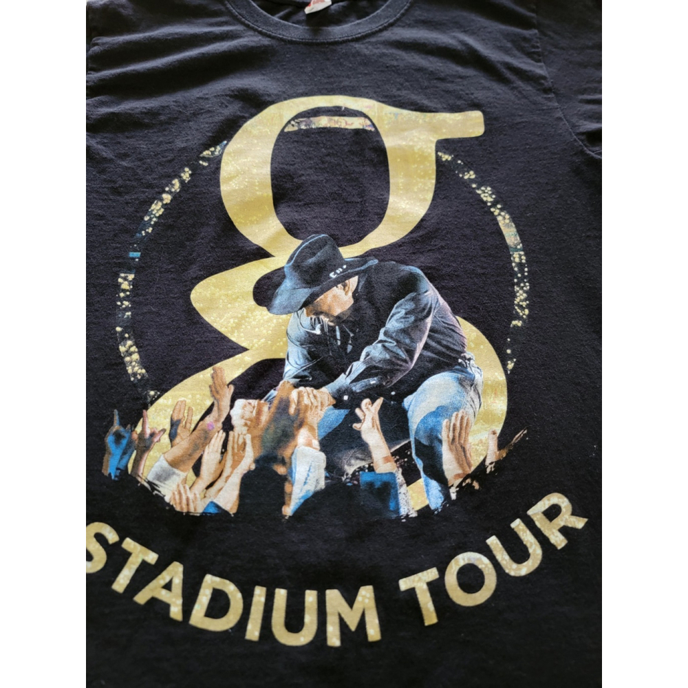 Garth Brooks Concert T-Shirt Size Small Stadium Tour 2019 Tour Cities Reverse